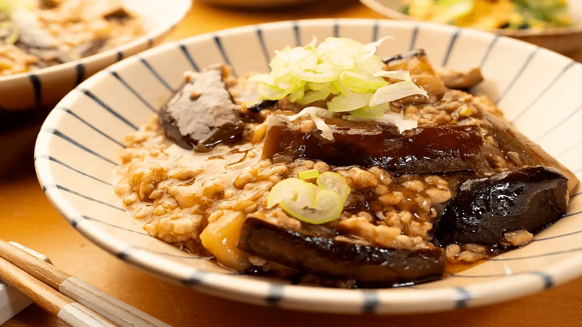 秋なすの麻婆茄子