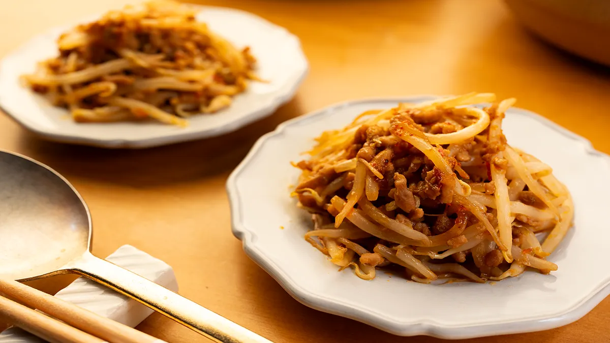 もやし麻婆炒め